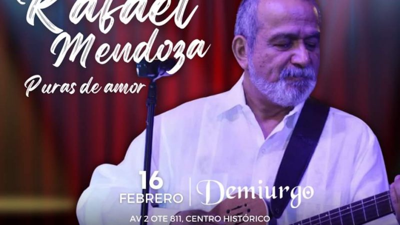 Rafael Mendoza cantará «Puras de amor» en Puebla este viernes